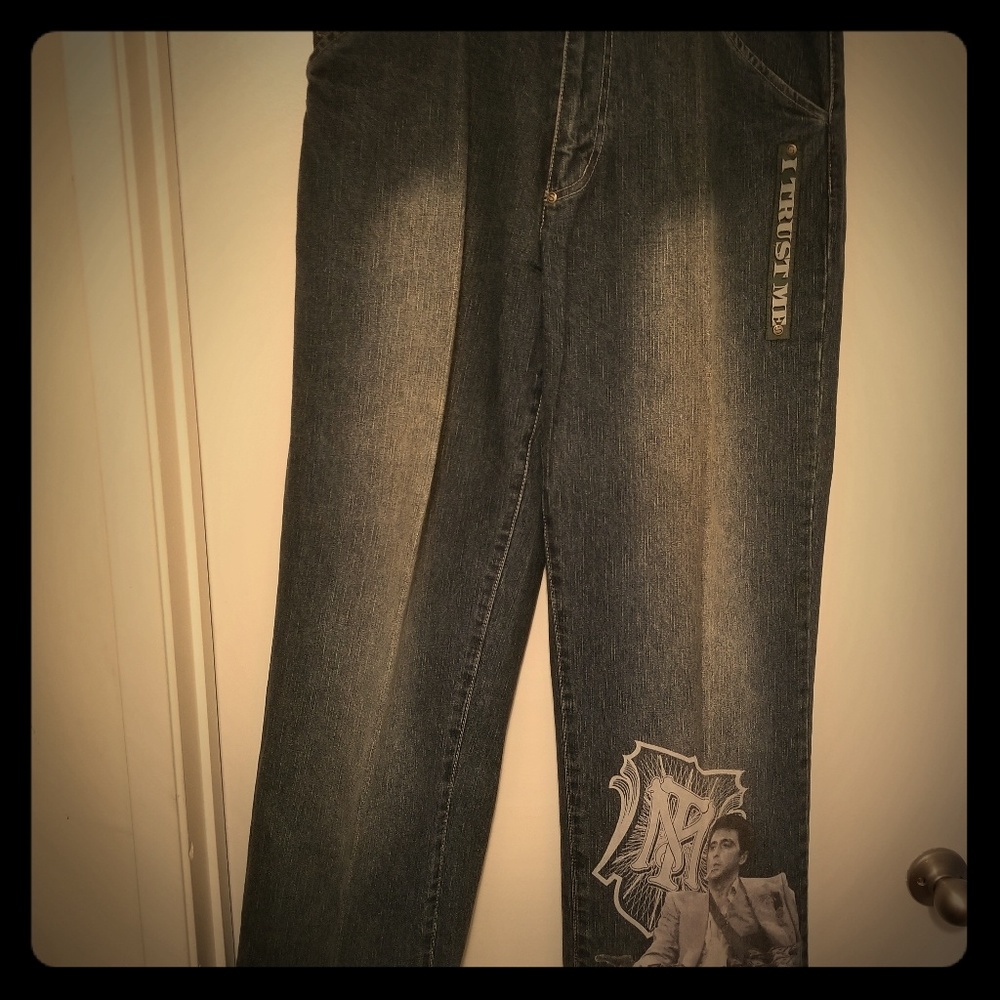 Vintage Scarface Jeans, Mens 32x32